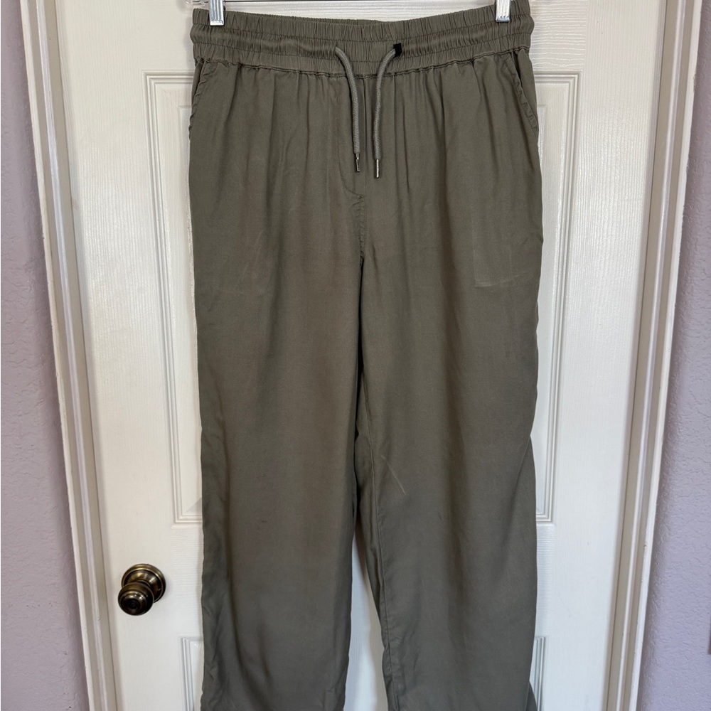 Quince Vintage Wash Tencel Wide Leg Pants